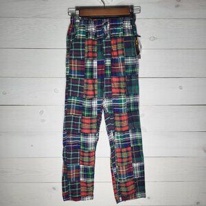 Girl's Tartan Plaid Patchwork Pants 100% Cotton.